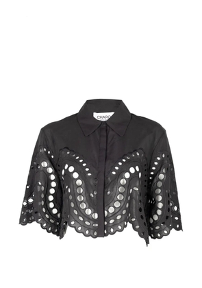 Charo Ruiz Ibiza Storm cut-out storm blouse - Black