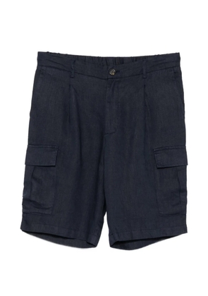 Alley Docks 963 pleated cargo shorts - Blue