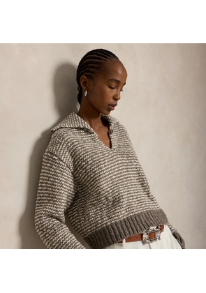 Striped Cotton-Blend Jumper