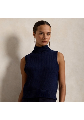 Sleeveless Roll Neck Jumper