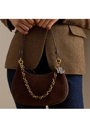 Suede Medium Marcy Zip Shoulder Bag