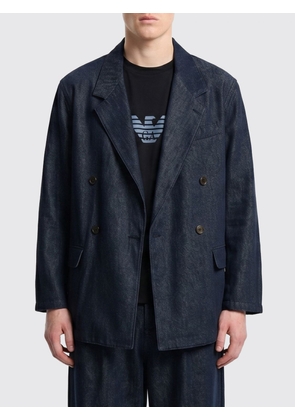 EMPORIO ARMANI Jacket Men color Blue
