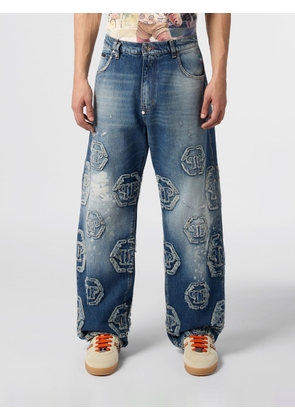 PHILIPP PLEIN Jeans Men color Denim