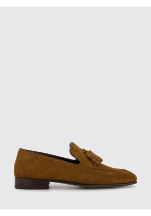 MANOLO BLAHNIK Classic Suede Loafers with Tassels and Raised Seam