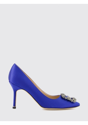 MANOLO BLAHNIK Pump Woman color Blue