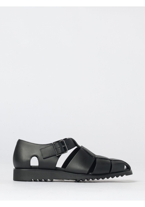 PARABOOT Perforated Smooth Leather Sandals with Ankle Strap