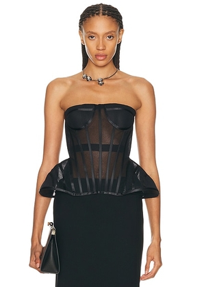 Carolina Herrera Bustier Top in Black - Black. Size 0 (also in 4).