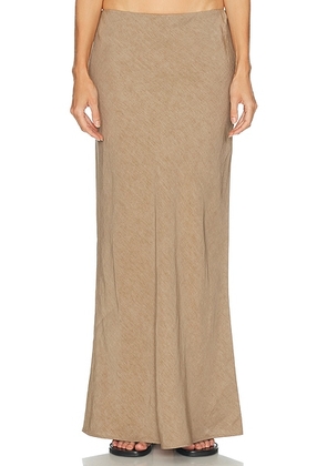 SRG Rosie Skirt in Taupe - Taupe. Size M (also in XXS, XS, S, L, XL).