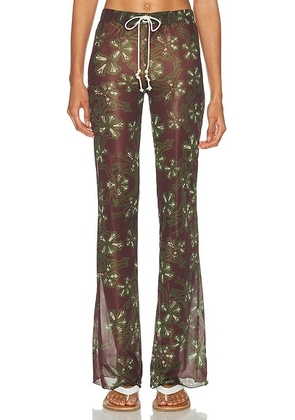 SIEDRES Dania Pant in Multi - Brown. Size XS (also in S, L).