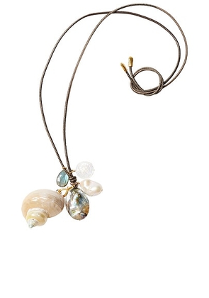 CHAN LUU Shell Pendant Necklace in Multi - Neutral. Size all.