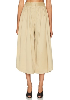 Adam Lippes Athena Pant in Khaki - Tan. Size 0 (also in 2).