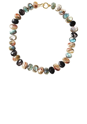 CHAN LUU Beaded Necklace in Multi - Neutral,Blue. Size all.