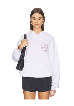 Anti Social Social Club Rhinestone Mind Games Hoodie in White. Size S. Also in M, L, XL/1X.