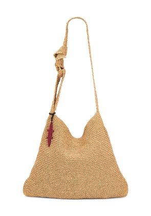 Free People Coastal Crush Straw Tote in Neutral.