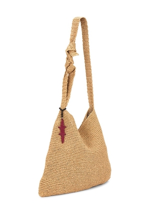 Free People Coastal Crush Straw Tote in Neutral.