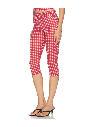 FRAME x Alexandra Leclerc The Casino Capri in Red. Size XS. Also in S, M.