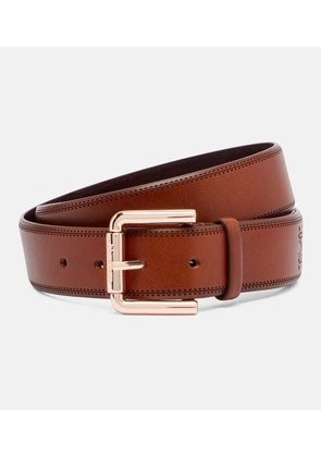 Max Mara Monogram leather belt