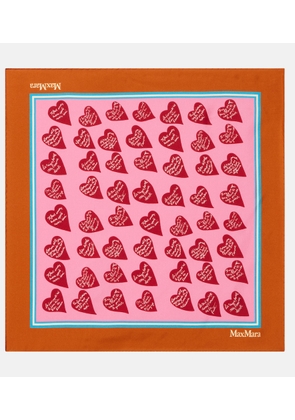 Max Mara Printed silk twill scarf