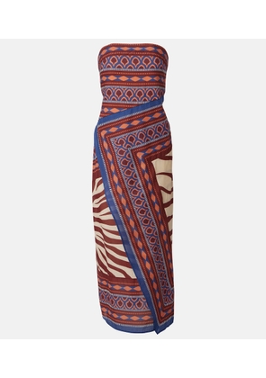 Johanna Ortiz Printed wrap dress
