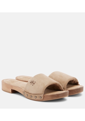 Brunello Cucinelli Suede clogs