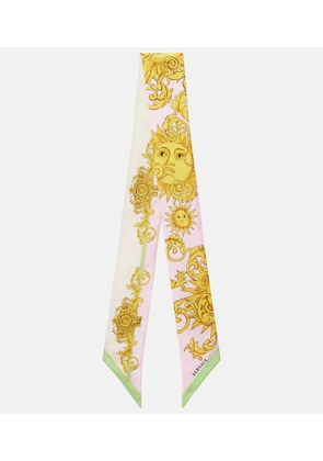 Versace Printed silk twill scarf