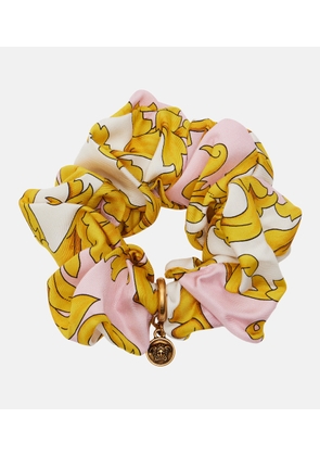 Versace Medusa printed silk scrunchie