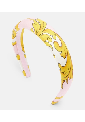 Versace Printed silk headband