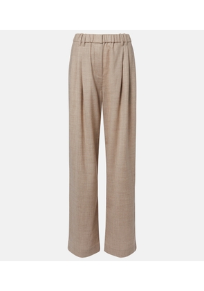 Brunello Cucinelli Monili virgin wool wide-leg pants
