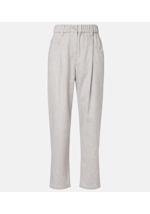 Brunello Cucinelli Monili wool tapered pants