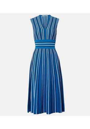 Max Mara Striped knitted midi dress