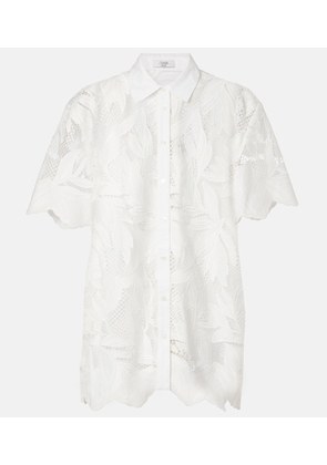 Erdem Embroidered mesh shirt