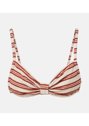 Montce Devin striped bikini top