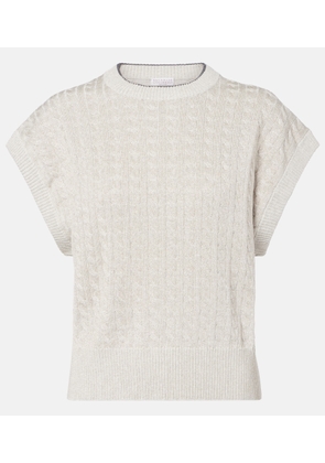 Brunello Cucinelli Cable-knit cotton-blend sweater