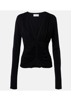 Sportmax Ruched crepe top