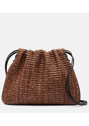 Brunello Cucinelli Mellow Small raffia-effect crossbody bag
