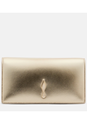 Christian Louboutin Bettina Small metallic leather clutch