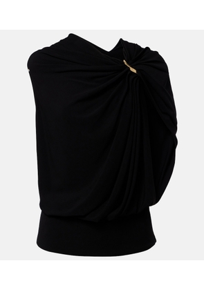Sportmax Draped crepe top