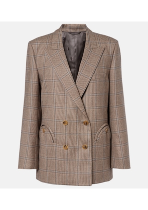 Blaze Milano Everynight checked double-breasted wool blazer