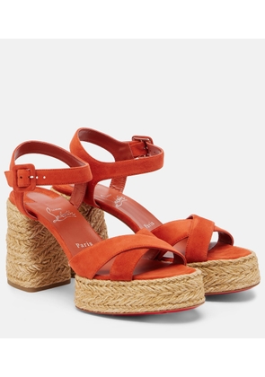 Christian Louboutin Calakala suede espadrille sandals