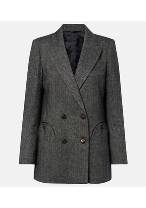 Blaze Milano Everyday herringbone wool-blend blazer