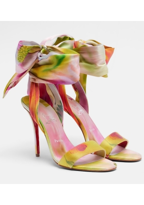 Christian Louboutin Miss Z Sandal Du Desert crepe satin sandals