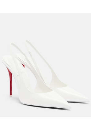 Christian Louboutin Miss Z patent leather slingback pumps