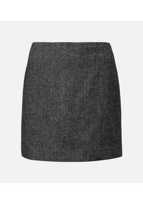 Blaze Milano Coci herringbone wool-blend miniskirt