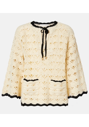 Zimmermann Aster crochet cotton top