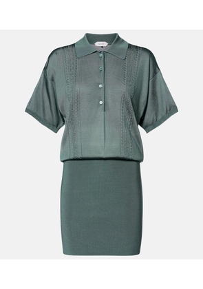 Versace Metallic-effect minidress