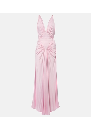 Versace Draped jersey gown