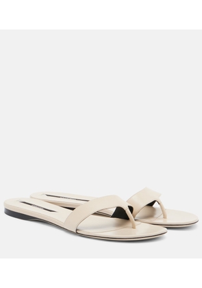 Christen Helix leather thong sandals
