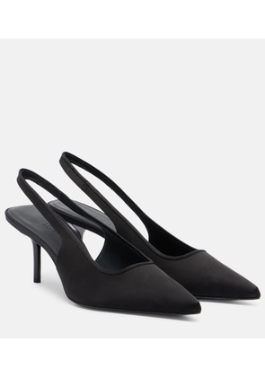 Max Mara Satin slingback pumps