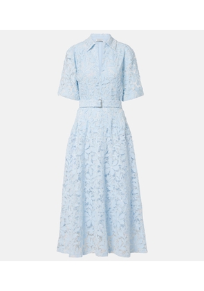 Simkhai Deanna lace guipure cotton midi dress
