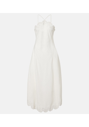Simkhai Gillian linen-blend midi dress